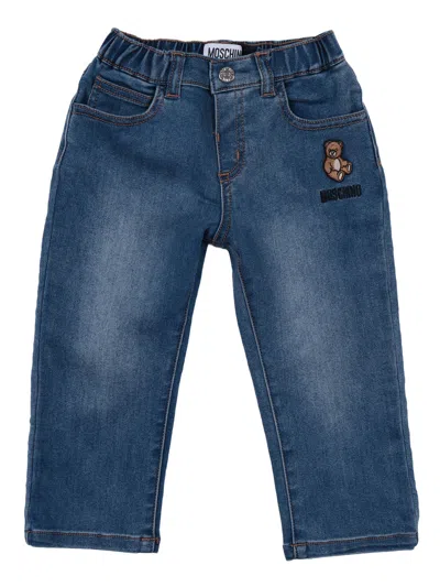 Moschino Kid Pant.lungo Denim In Blue