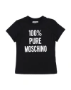Moschino Kid Babies'  T-shirt M/c Toddler Girl T-shirt Black Size 5 Cotton