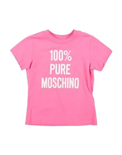 Moschino Kid Babies'  T-shirt M/c Toddler Girl T-shirt Pink Size 6 Cotton