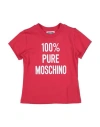 Moschino Kid Babies'  T-shirt M/c Toddler Girl T-shirt Red Size 6 Cotton