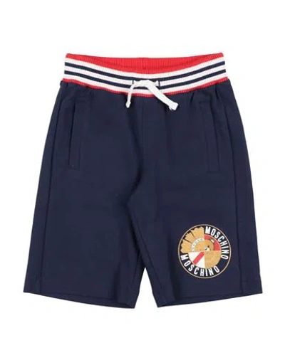 Moschino Kid Babies'  Toddler Boy Shorts & Bermuda Shorts Midnight Blue Size 5 Cotton
