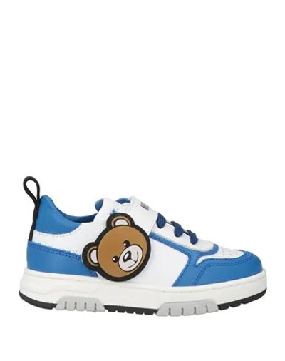 Moschino Kid Babies'  Toddler Boy Sneakers Blue Size 10c Leather