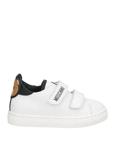 Moschino Kid Babies'  Toddler Boy Sneakers White Size 9c Leather