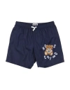 Moschino Kid Babies'  Toddler Boy Swim Trunks Navy Blue Size 6 Polyester