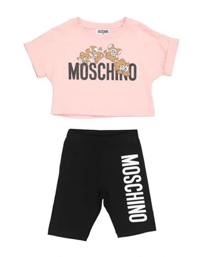 Moschino Kid Babies'  Toddler Girl Co-ord Blush Size 6 Cotton, Elastane In Pink