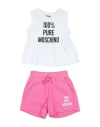 Moschino Kid Toddler Girl Co-ord White Size 6 Cotton, Elastane In White