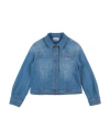 Moschino Kid Toddler Girl Denim Outerwear Blue Size 6 Cotton, Elastane, Polyester In Blue