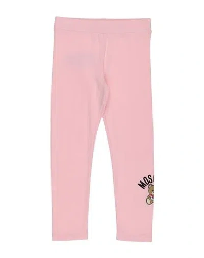 Moschino Kid Babies'  Toddler Girl Leggings Light Pink Size 6 Cotton, Elastane