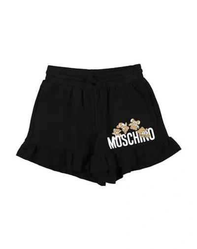 Moschino Kid Babies'  Toddler Girl Shorts & Bermuda Shorts Black Size 5 Cotton, Elastane
