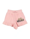 Moschino Kid Babies'  Toddler Girl Shorts & Bermuda Shorts Blush Size 5 Cotton, Elastane In Pink
