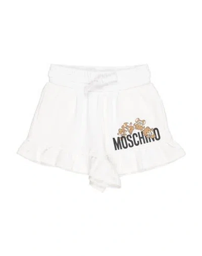 Moschino Kid Babies'  Toddler Girl Shorts & Bermuda Shorts Off White Size 6 Cotton, Elastane