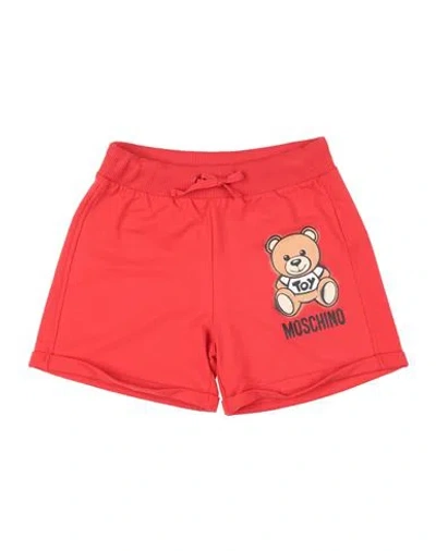 Moschino Kid Babies'  Toddler Girl Shorts & Bermuda Shorts Red Size 4 Cotton, Elastane