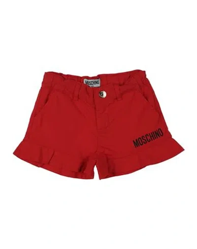Moschino Kid Babies'  Toddler Girl Shorts & Bermuda Shorts Red Size 4 Cotton, Elastane