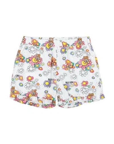 Moschino Kid Babies'  Toddler Girl Shorts & Bermuda Shorts White Size 3 Cotton