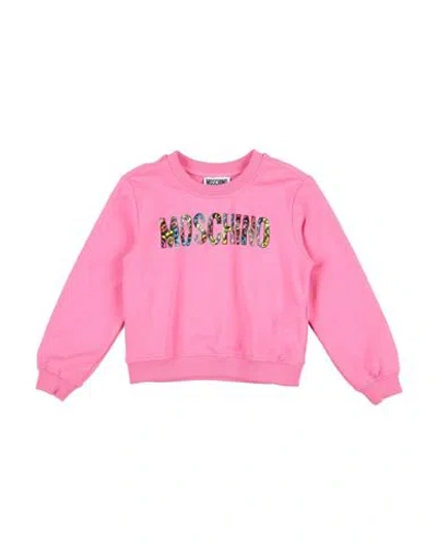 Moschino Kid Babies'  Toddler Girl Sweatshirt Magenta Size 6 Cotton, Elastane