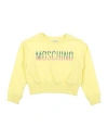 Moschino Kid Toddler Girl Sweatshirt Pastel Yellow Size 6 Cotton, Elastane, Polyester In Yellow