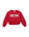 Moschino Kid Toddler Girl Sweatshirt Red Size 4 Cotton, Elastane, Metallic Fiber, Polyamide, Paper Y