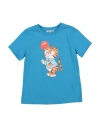 Moschino Kid Toddler Girl T-shirt Azure Size 6 Cotton In Blue