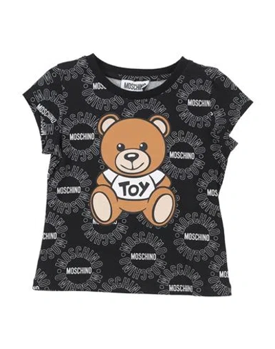 Moschino Kid Babies'  Toddler Girl T-shirt Black Size 6 Cotton, Elastane