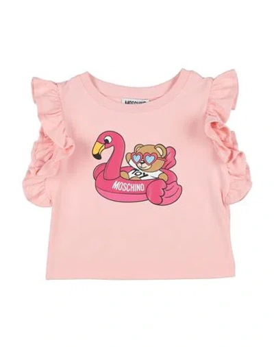Moschino Kid Babies'  Toddler Girl T-shirt Blush Size 5 Cotton, Elastane In Pink
