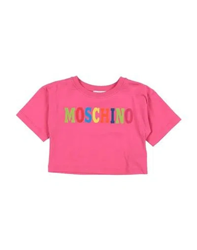 Moschino Kid Babies'  Toddler Girl T-shirt Fuchsia Size 6 Cotton, Elastane In Pink