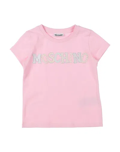 Moschino Kid Babies'  T-shirts In Pink