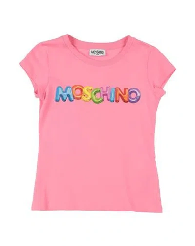 Moschino Kid Babies'  Toddler Girl T-shirt Pink Size 6 Cotton, Elastane