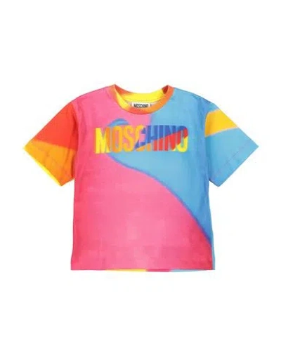 Moschino Kid Babies'  Toddler Girl T-shirt Pink Size 6 Cotton In Multi