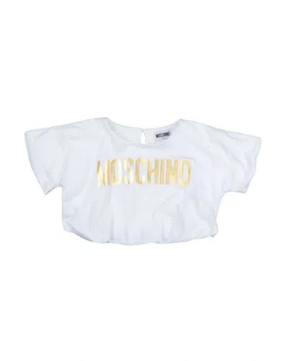 Moschino Kid Babies'  Toddler Girl T-shirt White Size 5 Cotton, Elastane