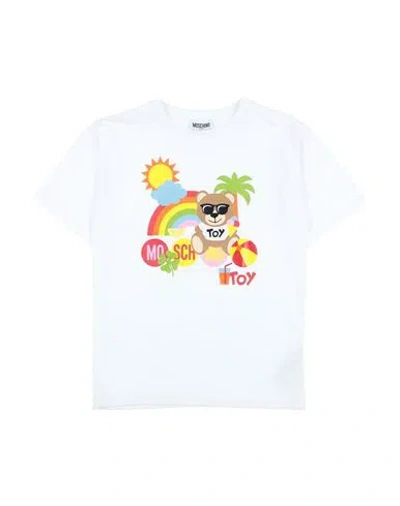 Moschino Kid Babies'  Toddler Girl T-shirt White Size 6 Cotton, Elastane