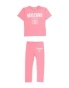 Moschino Kid Babies'  Toddler Girl Tracksuit Coral Size 4 Cotton, Elastane In Red
