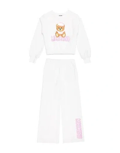 Moschino Kid Babies'  Toddler Girl Tracksuit White Size 6 Polyamide, Cotton, Elastane
