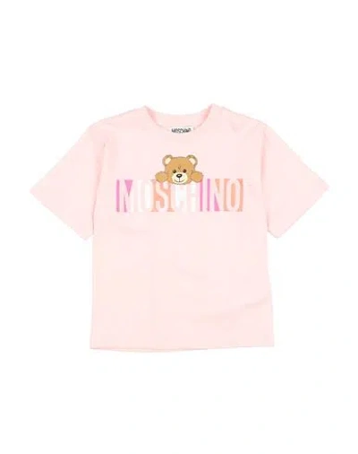 Moschino Kid Babies'  Toddler Girl T-shirt Pink Size 4 Cotton In Neutral