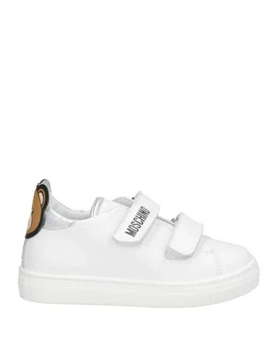 Moschino Kid Babies'  Toddler Sneakers White Size 9.5c Leather