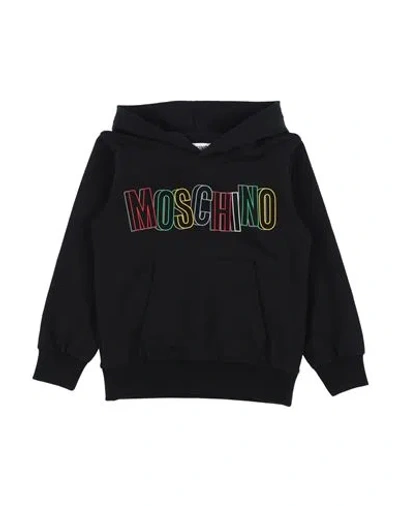 Moschino Kid Babies'  Toddler Sweatshirt Black Size 6 Cotton, Elastane