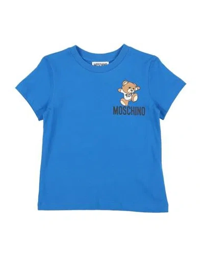 Moschino Kid Babies'  Toddler T-shirt Blue Size 6 Cotton, Elastane