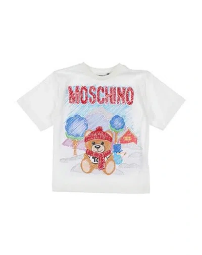 Moschino Kid Babies'  Toddler T-shirt White Size 5 Cotton, Elastane