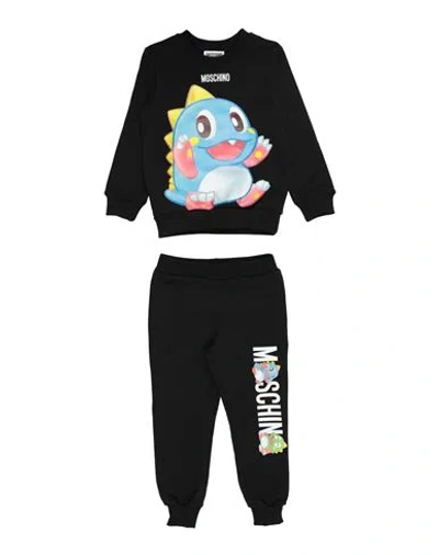 Moschino Kid Babies'  Toddler Tracksuit Black Size 6 Cotton, Elastane