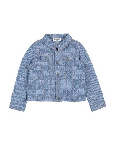 Moschino Kid Babies'  Toddler Girl Denim Outerwear Blue Size 3 Cotton, Polyester