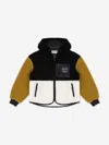 Moschino Teddy Bear Logo Hooded Jacket In Black