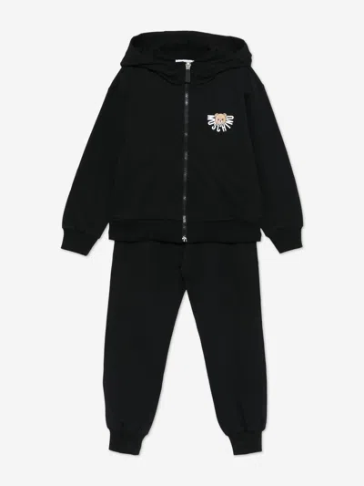Moschino Kids Bear Logo Tracksuit In Black