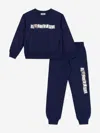 Moschino Kids Bear Logo Tracksuit In Blue