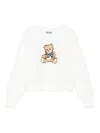 Moschino Bear-print Sweatshirt In White