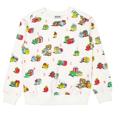 Moschino Kids Cloud Xmas Gifts Print Sweatshirt