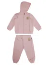Moschino Kids Completo Jogging Toy In Pink