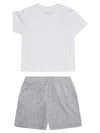 Moschino Kids Completo Ts+bermuda In White