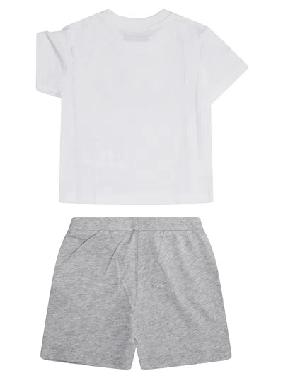 Moschino Kids Completo Ts+bermuda In White