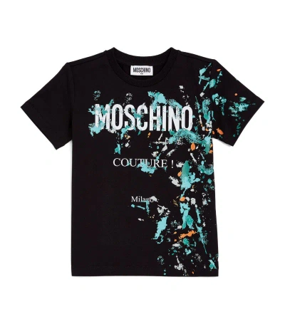 Moschino Kids Graphic Logo T-shirt (4-14 Years) In Black