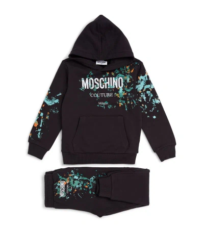 Moschino Kids' Graphic Logo Tracksuit (4-14 Years) In Black