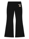 Moschino Kids Leggings With Logo Print In Black